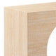 Pia Console Table | Oval Cutout Center | Beige Travertine Stone 59"