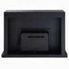 LED Fireplace with Timer | Adjustable Brightness | Black Mirrored Glass 47"
