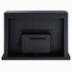 LED Fireplace with Timer | Adjustable Brightness | Black Mirrored Glass 47"