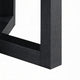 Kia Coffee Table | Round Marble Top | Three Leg Wood Base | Black 24"