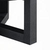 Kia Coffee Table | Round Marble Top & Three Leg Wood Base | Black 32"