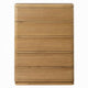 Sery Tall Dresser Chest | 5 Drawers Minimalist Lip Handles | Oak Brown Wood