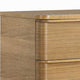 Sery Tall Dresser Chest | 5 Drawers Minimalist Lip Handles | Oak Brown Wood