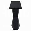 Kia Sofa Console Table | 47" Top | Geometric Pedestal Base | Black