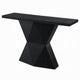 Kia Sofa Console Table | 47" Top | Geometric Pedestal Base | Black