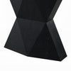 Kia Sofa Console Table | 47" Top | Geometric Pedestal Base | Black