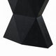 Kia Sofa Console Table | 47" Top | Geometric Pedestal Base | Black