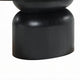 Kiri Dining Table | 78" Ash Black Oval | Sculptural Pedestal Base