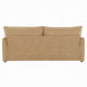 Mea Full Size Sleeper Sofa | 2 Throw Pillows | Plush Mocha Brown Chenille