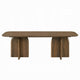 Dio Dining Table | 94" Top | Cross Pedestal Base | Dark Walnut Brown