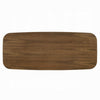 Dio Dining Table | 94" Top | Cross Pedestal Base | Dark Walnut Brown