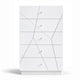 Oly Tall Dresser Chest | 5 Drawers | Glossy White Geometric Fronts