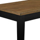 Teny Dining Bench | 48" Wide Brown Seat | Black Wood Frame