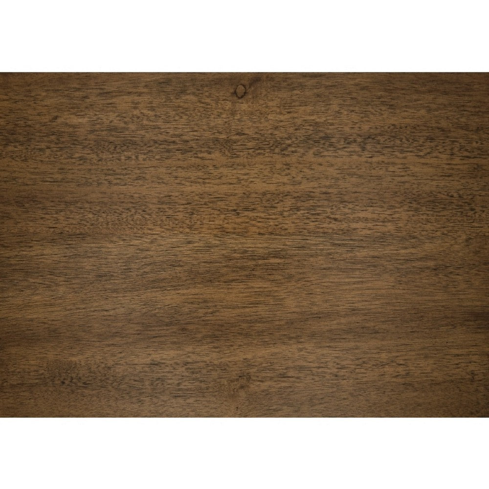 Teny Dining Bench | 48" Wide Brown Seat | Black Wood Frame