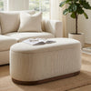 Sio Bench with Lift Top Storage | Taupe Corduroy Fabric | 43" Brown