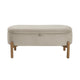 Mony Bench with Lift Top Storage | Taupe Corduroy | 43" Brown Frame