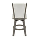 Core Swivel Counter Height Chair Set of 2 | Gray Velvet Flared Back