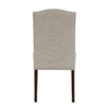 Keya Dining Side Chair Set of 2 | Taupe Polyester | Wire Brushed Brown