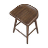 Vira 24" Counter Height Stool Set of 2 | Saddle Seat | Brown Wood