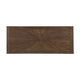 Vira Counter Height Table | Trestle Base | Metal Footrest | Brown Wood 78"