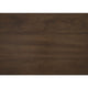Vira Bar Height Pub Table | Trestle Base | Metal Footrest | Brown Wood 78"