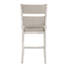 Vile Counter Height Chair Set of 2 | Gray Polyester | Distress Antique White