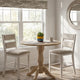 Vile Counter Height Chair Set of 2 | Gray Polyester | Distress Antique White