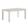 Vile Counter Height Table | 60" Rectangular | Distressed Antique White
