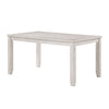 Vile Counter Height Table | 60" Rectangular | Distressed Antique White