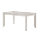 Vile Counter Height Table | 60" Rectangular | Distressed Antique White