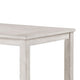 Vile Counter Height Table | 60" Rectangular | Distressed Antique White