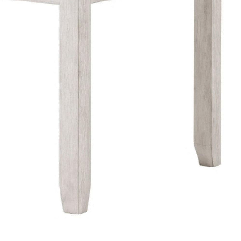 Vile Counter Height Table | 60" Rectangular | Distressed Antique White