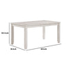 Vile Counter Height Table | 60" Rectangular | Distressed Antique White