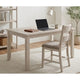 Vile Counter Height Table | 60" Rectangular | Distressed Antique White