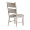Vile Dining Side Chair Set of 2 | Gray Polyester | Distress Antique White