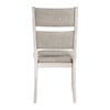 Vile Dining Side Chair Set of 2 | Gray Polyester | Distress Antique White