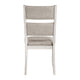 Vile Dining Side Chair Set of 2 | Gray Polyester | Distress Antique White