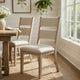 Vile Dining Side Chair Set of 2 | Gray Polyester | Distress Antique White