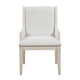 Tuma Wing Dining Armchair Set of 2 | Ivory Polyester | Antique White