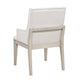 Tuma Wing Dining Armchair Set of 2 | Ivory Polyester | Antique White