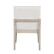 Tuma Wing Dining Armchair Set of 2 | Ivory Polyester | Antique White