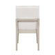 Tuma Dining Wing Side Chair Set of 2 | Ivory Polyester | Antique White