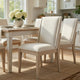Tuma Dining Wing Side Chair Set of 2 | Ivory Polyester | Antique White