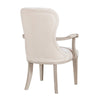 Lofi Wing Dining Armchair Set of 2 | Ivory Felt Polyester | Gray Wood