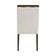 Lecy Side Chair Set of 2 | Exposed Top | Channeled Ivory Polyester | Brown