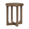 Bly Side End Table | Round Top | X base | Transitional Light Brown 20"