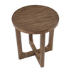 Bly Side End Table | Round Top | X base | Transitional Light Brown 20"