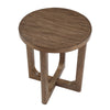 Bly Side End Table | Round Top | X base | Transitional Light Brown 20"