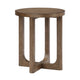 Bly Side End Table | Round Top | X base | Transitional Light Brown 20"