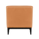 Hozy Accent Chair | Foam Fill Top Grain Buffalo Leather | Black and Orange